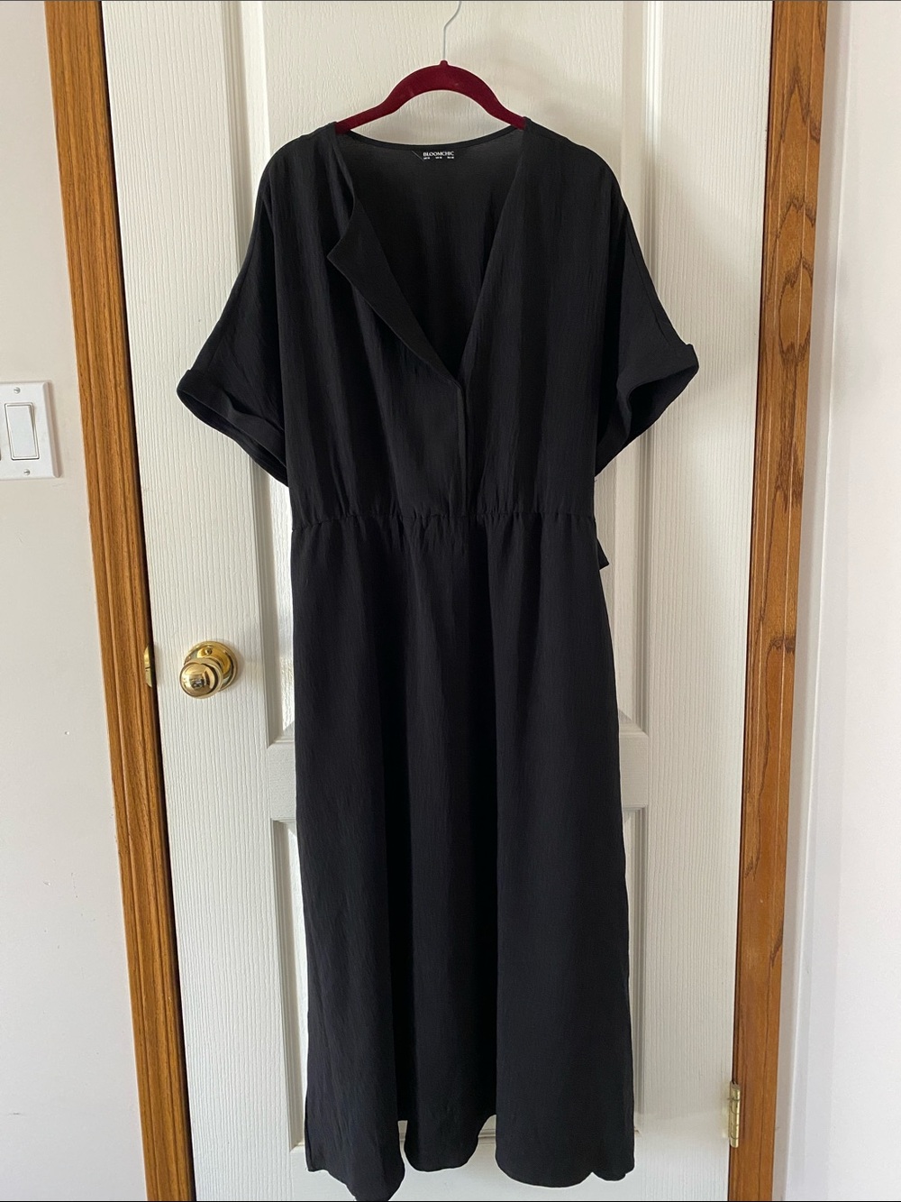 Black flowy light and flattering summer dress